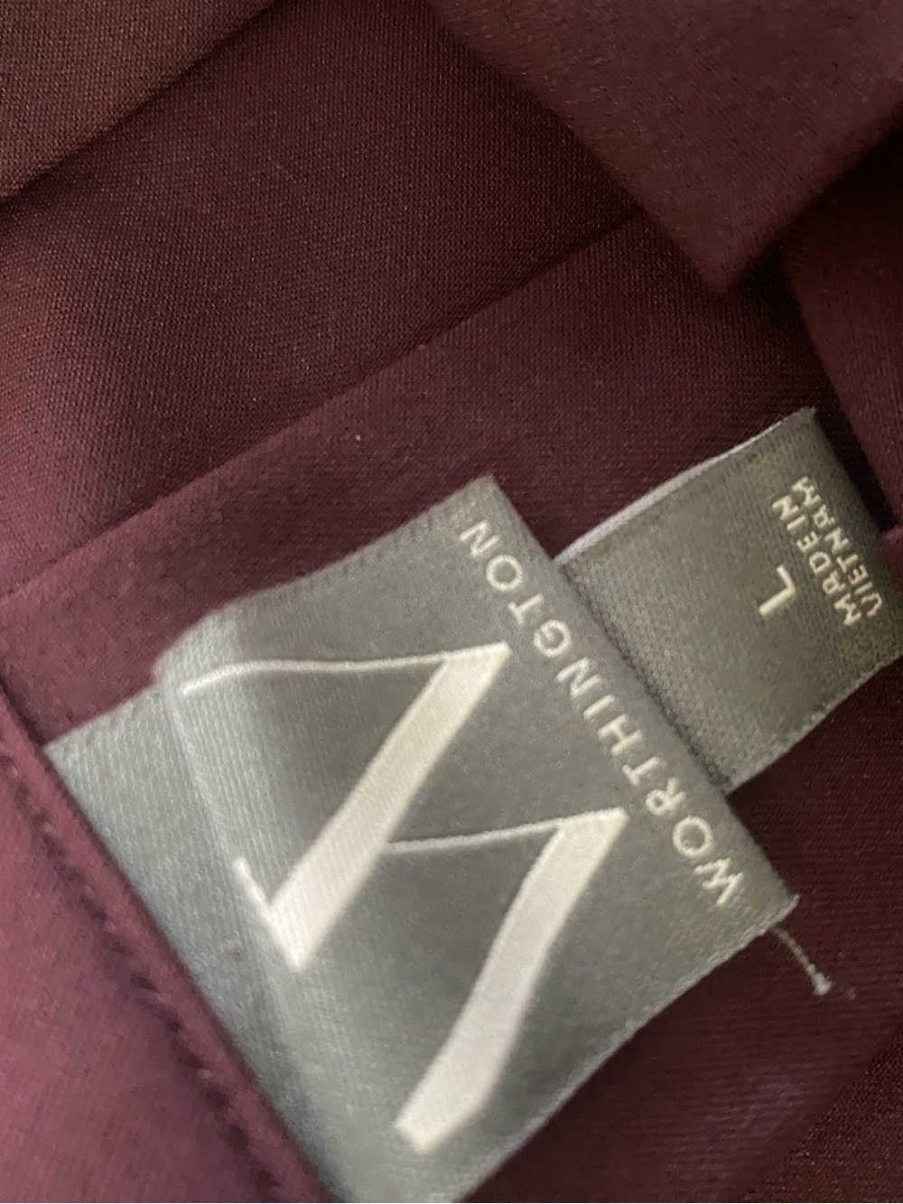 Worthington Women's skirt - Burgundy Plum